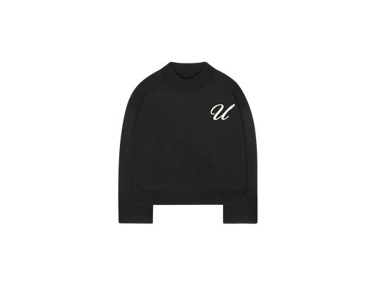 Undiscovered Black knit crewneck