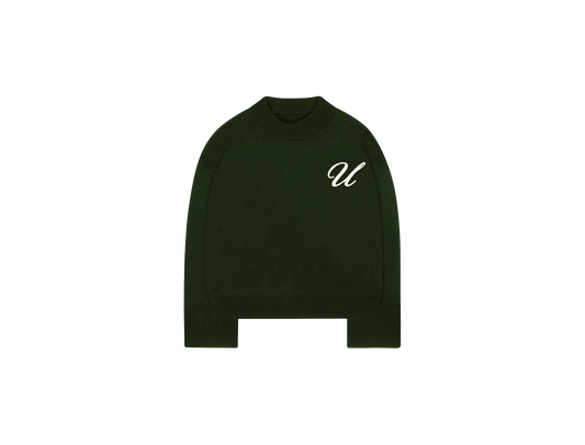 Undiscovered Olive Knit Crewneck